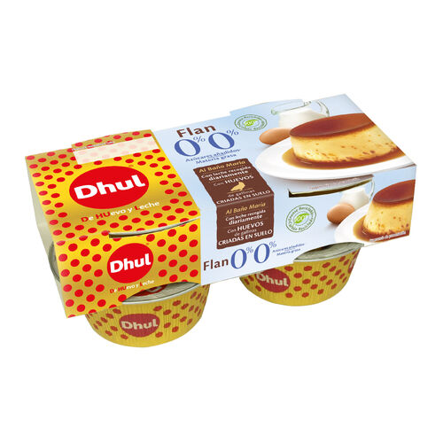 FLAN DE HUEVO 0% AZUCAR DHUL 4x110g image number