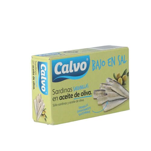 Sardinilla CALVO baja en sal oliva rr90 image number