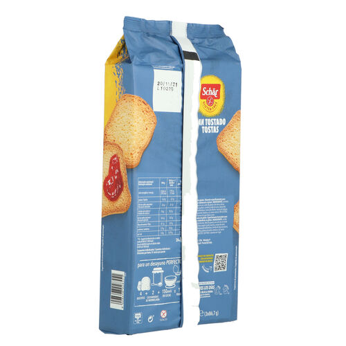 PAN TOSTADO SIN GLUTEN SCHAR 260g image number