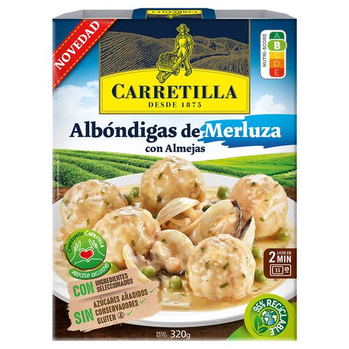 ALBONDIGAS DE MERLUZA CON ALMEJAS CARRETILLA 320g image number