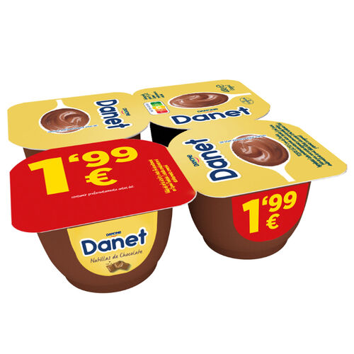 Natillas de chocolate DANET 4x120g image number