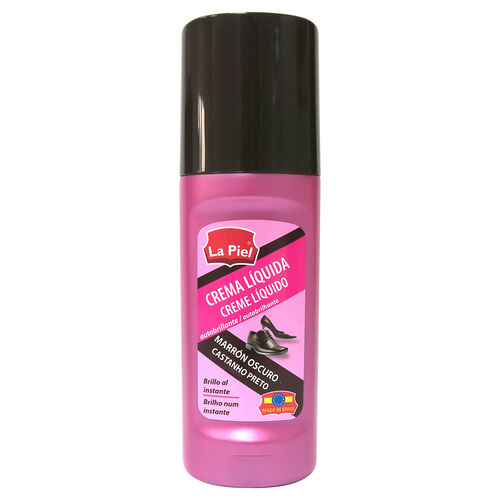 Crema l&iacute;quida para calzado marr&oacute;n oscuro LA PIEL 50ml image number