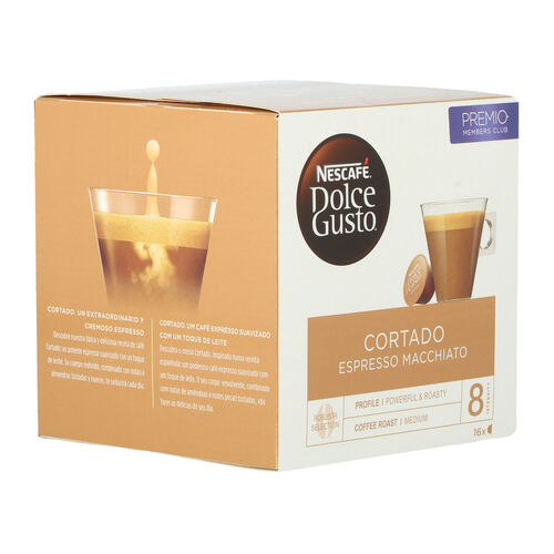Caf&eacute; DOLCE GUSTO cortado 16 c&aacute;psulas image number