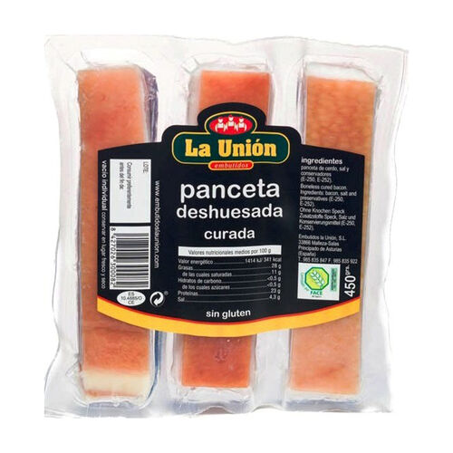 PANCETA DESHUESADA CURADA LA UNION 400g image number