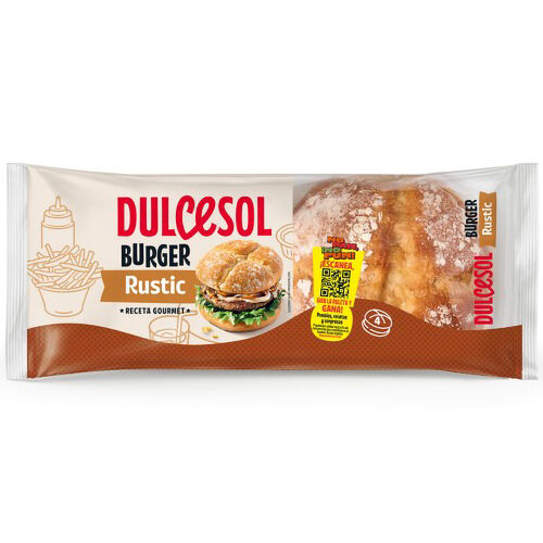 Pan Burguer Rustic DULCESOL 300g image number
