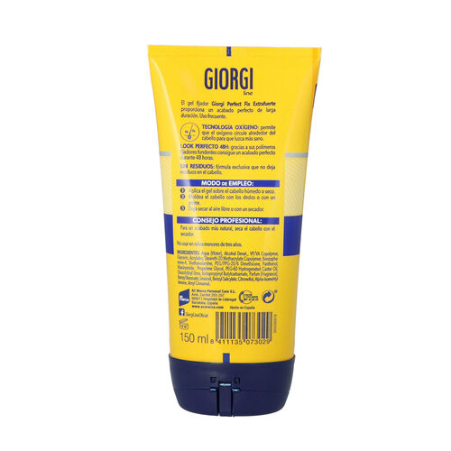 GEL FIJADOR PARA CABELLO EXTRAFUERTE GIORGI 150ml image number