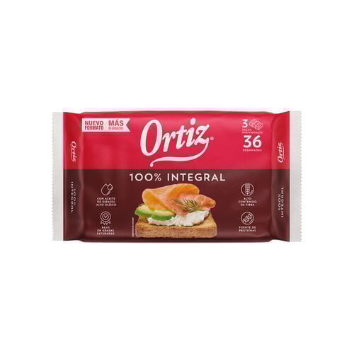 Pan tostado Integral ORTIZ 320g image number