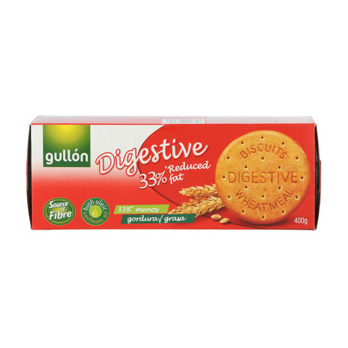 DIGESTIVA 33% MENOS AZUCAR GULLON 400g image number