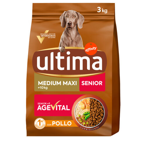 PIENSO PARA PERRO SENIOR CON POLLO Y ARROZ ULTIMA 3kg image number