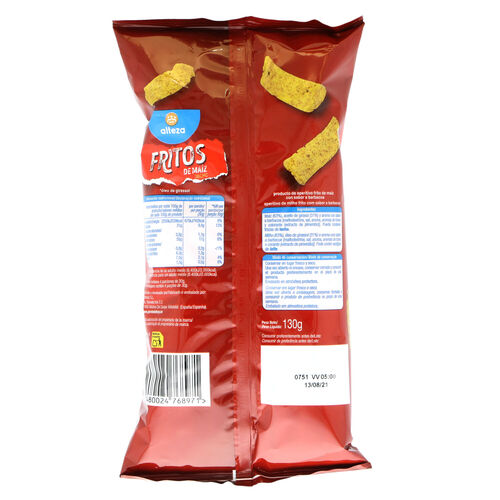 Fritos ma&iacute;z Barbacoa ALTEZA 130g image number