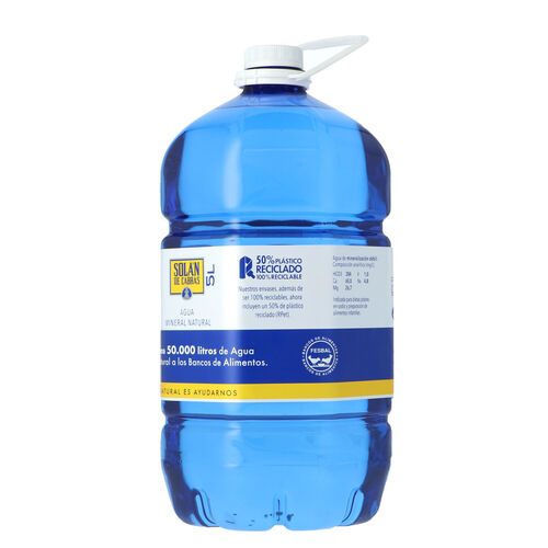 Agua mineral SOL&Aacute;N DE CABRAS 5L image number