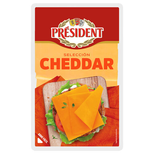 Queso Cheddar en lonchas PR&Eacute;SIDENT 100g image number