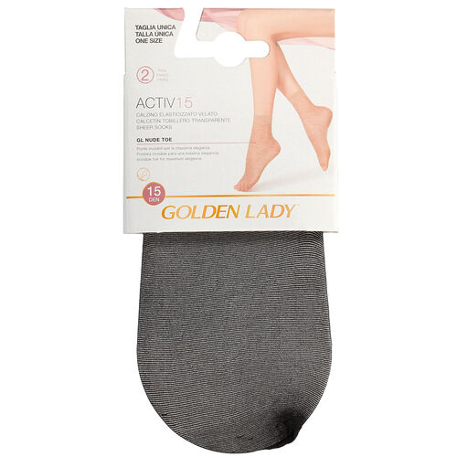 TOBILLERO LYCRA 15D NEGRO GOLDEN LADY 2 PARES image number