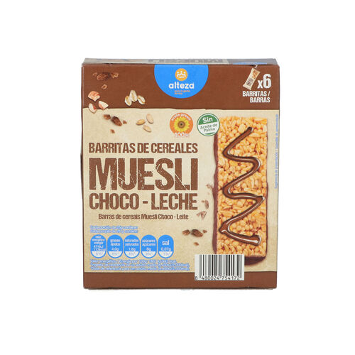Barrita cereales chocolate ALTEZA 150g pack 6 image number