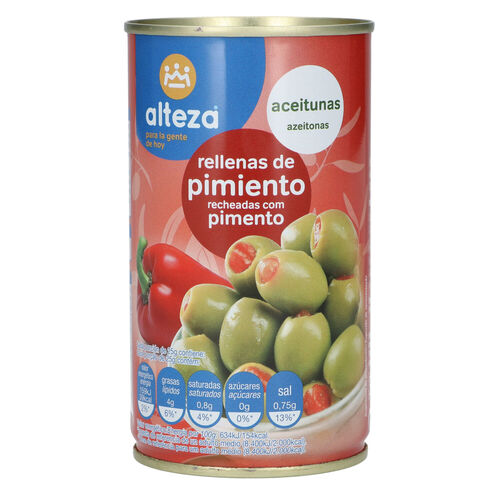 Aceituna rellena de pimiento ALTEZA 350g image number