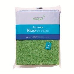 Esponja de ba&ntilde;o rizo CENTRALINE PHARMA 2uds