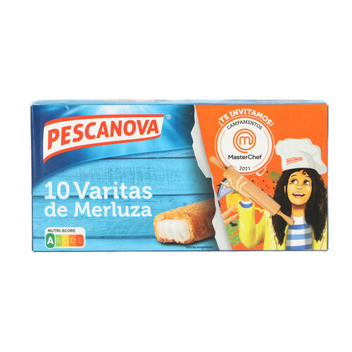 Merluza congelada varitas rebozadas PESCANOVA 300g image number