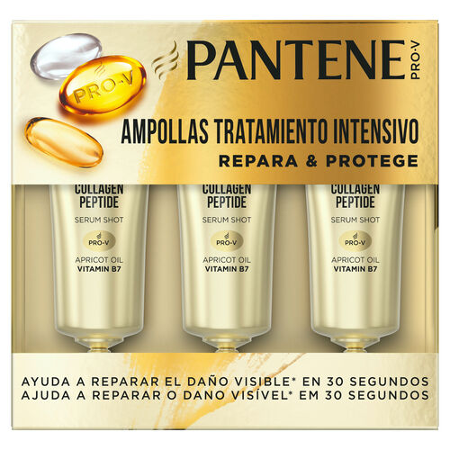 AMPOLLAS PARA CABELLO REPARA&PROTEGE 1 MINUTO PANTENE 3uds image number
