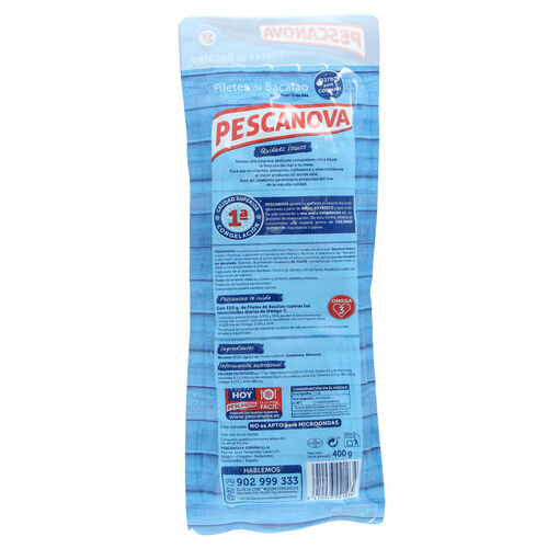 Bacalao congelado filetes PESCANOVA 400g image number