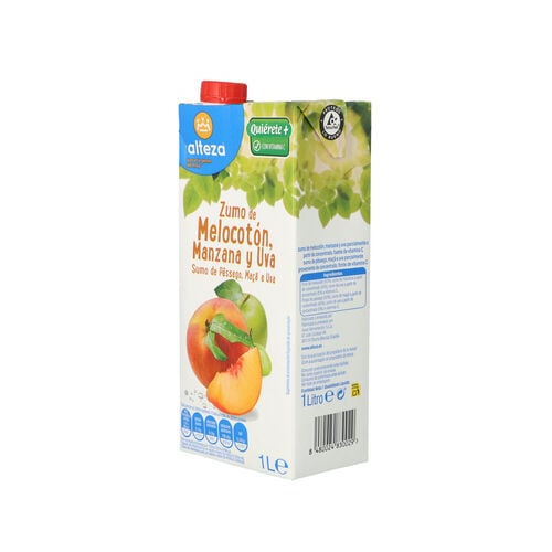 ZUMO DE MELOCOTON ,UVA Y MANZANA ALTEZA 1L image number