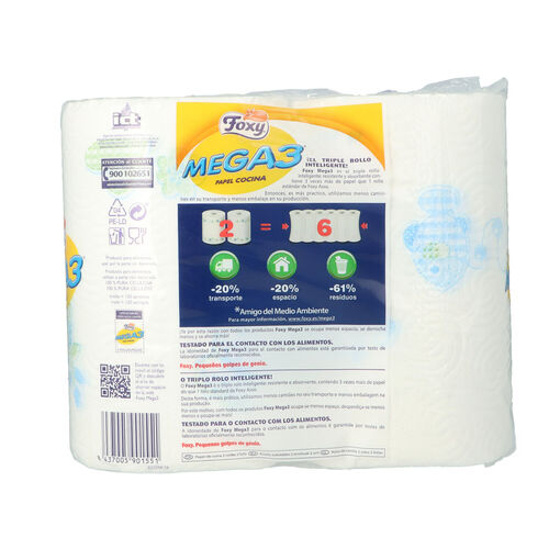 ROLLO COCINA MEGA3 FOXY PAQUETE 2uds image number
