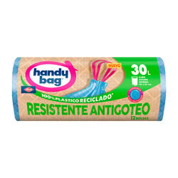 Bolsa de basura antigoteo HANDY BAG 30L 12uds