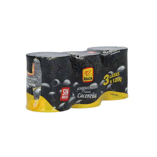 Aceituna negra sin hueso JOLCA 3x50g image number