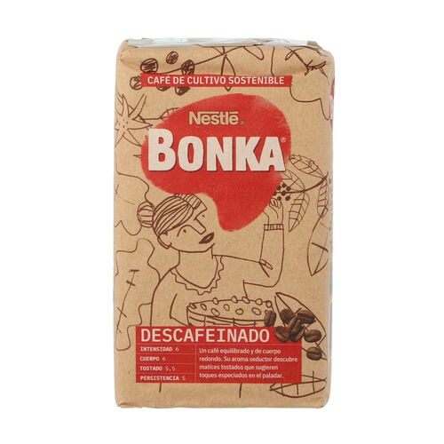 Caf&eacute; molido descafeinado BONKA 250g image number