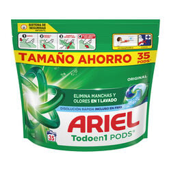 Detergente en c&aacute;psulas Todoen1 Original ARIEL 35 lavados