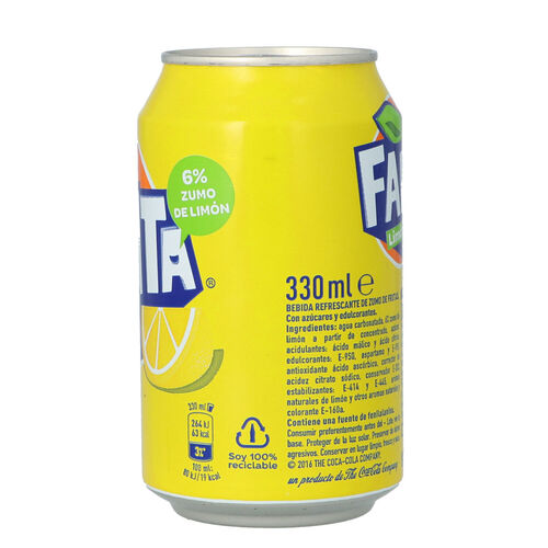 FANTA limon lata 33cl image number