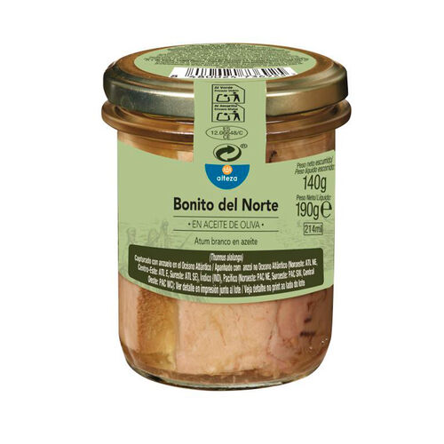 Bonito del Norte en aceite de oliva ALTEZA 140g image number