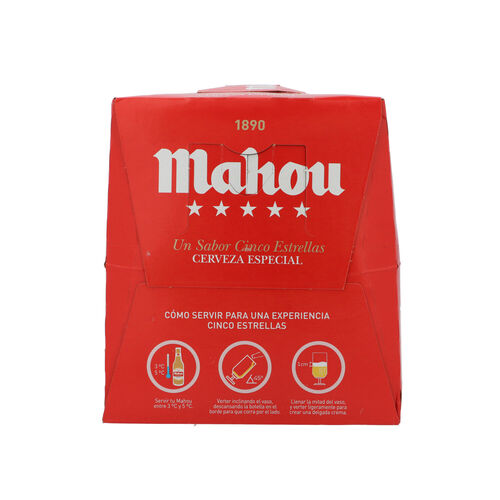 CERVEZA MAHOU 5 ESTRELLAS 12x25cl image number