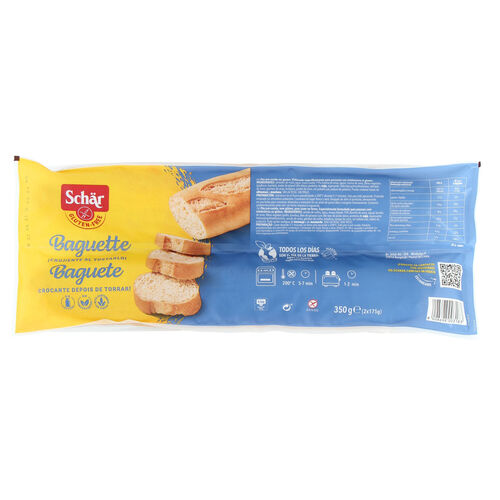 Pan baguette sin gluten SCHAR 2x175g image number