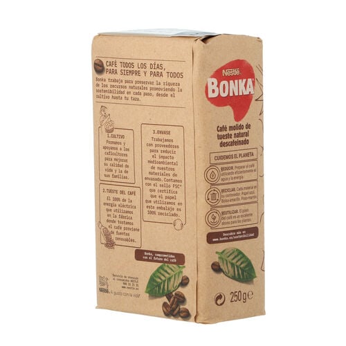 Caf&eacute; molido descafeinado BONKA 250g image number