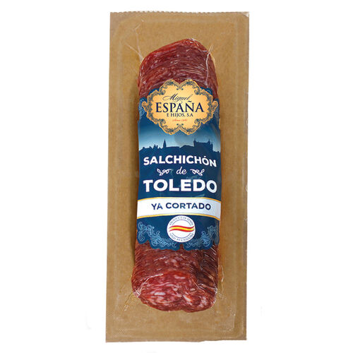 SALCHICHON DE TOLEDO YA CORTADO ESPAÑA E HIJOS 200g image number