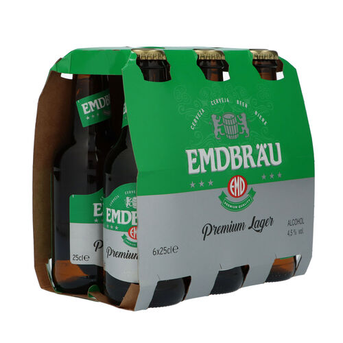 CERVEZA EMDBRAU 25cl PACK-6 BOTELLINES image number