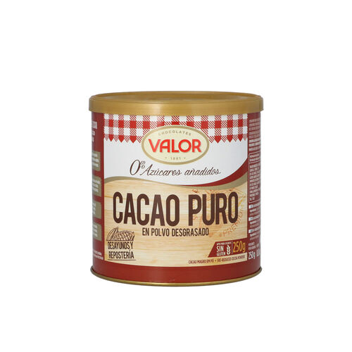 Cacao Puro sin az&uacute;car VALOR 250g image number