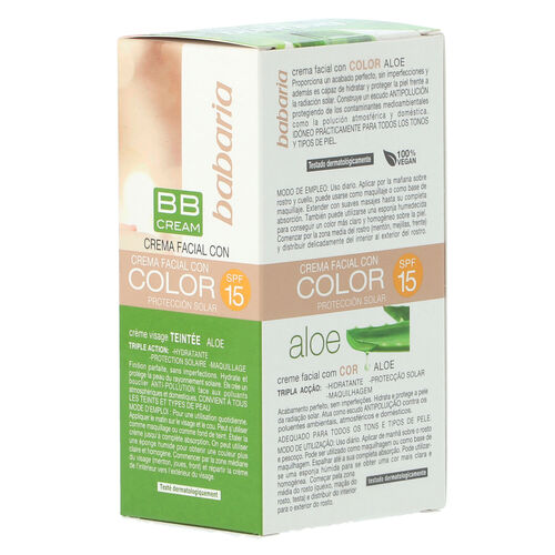 CREMA BABARIA HIDRATANTE CON COLOR 50ml image number