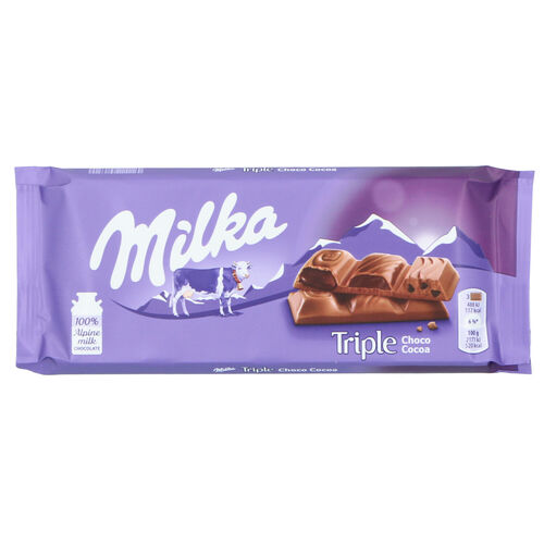 CHOCOLATE TRIPLE CHOCOLATE MILKA 90g image number