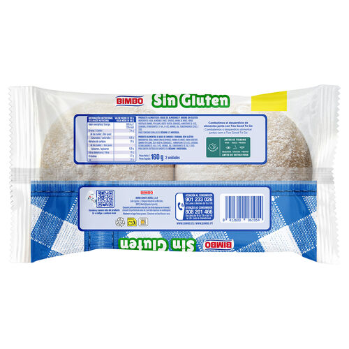 Pan de hamburguesa R&uacute;stica BIMBO 160g image number