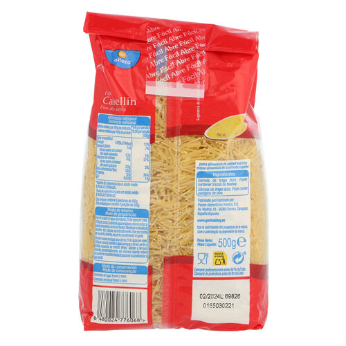 Fideo cabell&iacute;n ALTEZA 500g image number