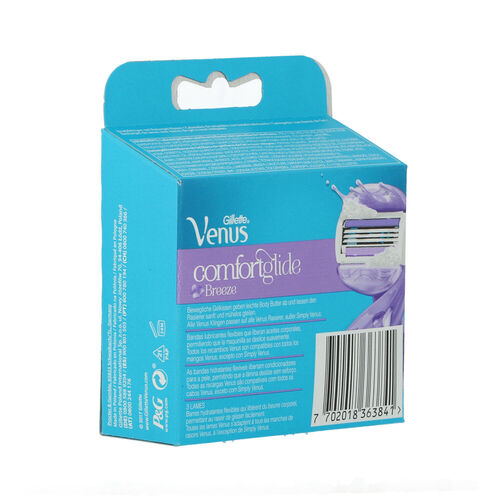 Recambio maquinilla depilacion gillette venus confort pack 4uds image number