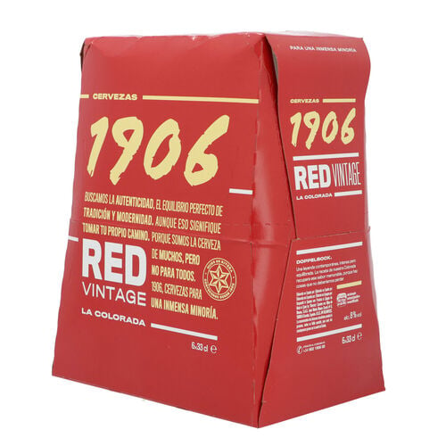 CERVEZA 1906 RED VINTAGE 33cl PACK 6 BOTELLAS image number