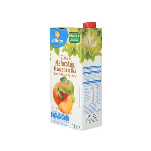ZUMO DE MELOCOTON ,UVA Y MANZANA ALTEZA 1L image number
