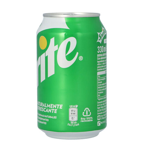 Refresco lima lim&oacute;n SPRITE bajo azucar lata 33cl image number