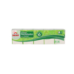 Pa&ntilde;uelos de papel Mini mentolado SELEX paquete 10uds