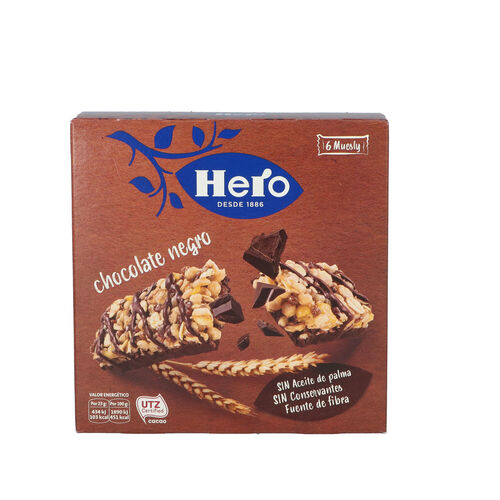 BARRITAS MUESLY CHOCO NEGRO CORNY PACK 6x25g image number