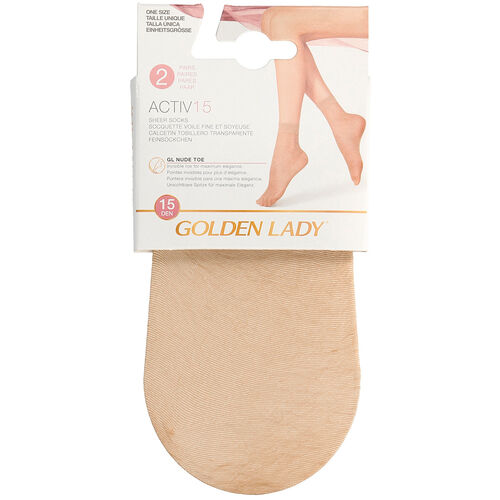 Tobillero lycra 15d melon GOLDEN lady 2 pares image number