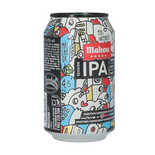 CERVEZA MAHOU IPA LATA 33cl image number