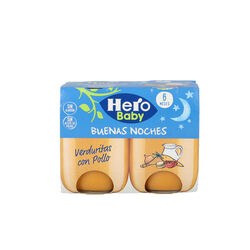 Buenas noches HERO pollo con verduritas 2x190g